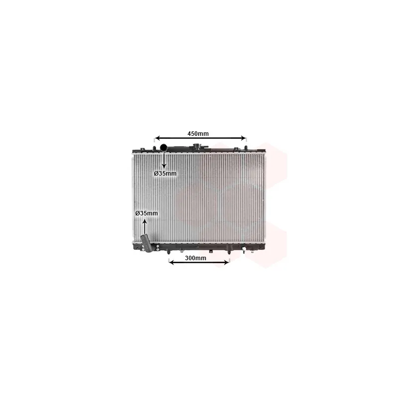 Radiateur, refroidissement du moteur VAN WEZEL 32002157