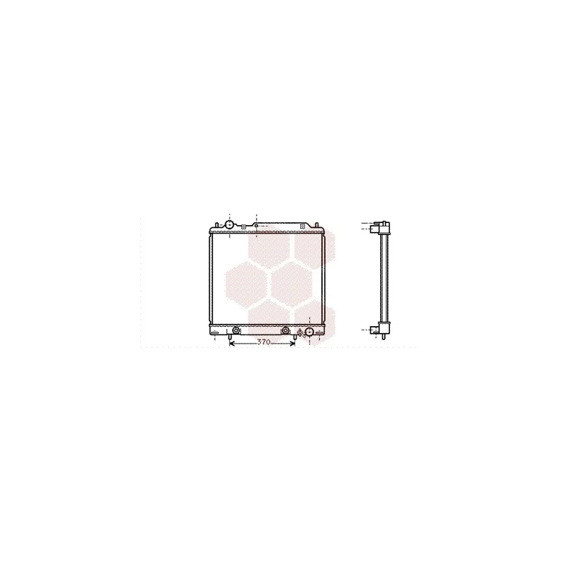Radiateur, refroidissement du moteur VAN WEZEL 32002158