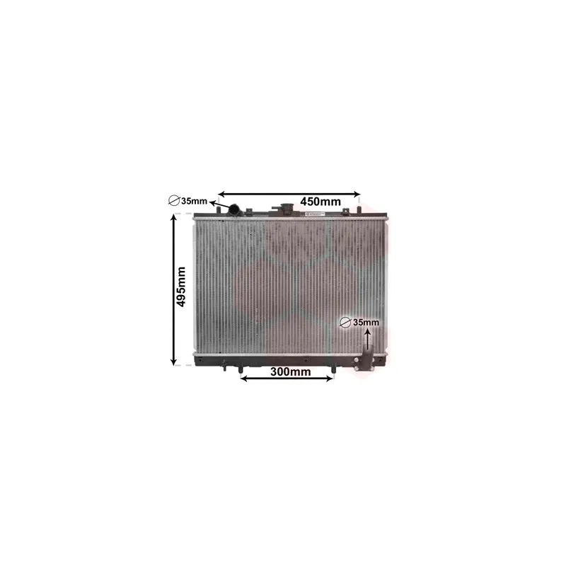 Radiateur, refroidissement du moteur VAN WEZEL 32002161