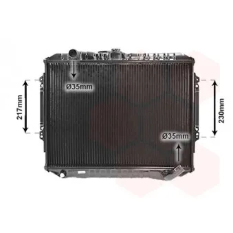 Radiateur, refroidissement du moteur VAN WEZEL 32002164