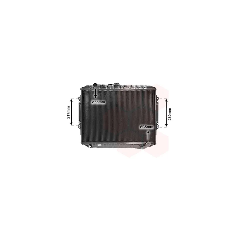 Radiateur, refroidissement du moteur VAN WEZEL 32002164