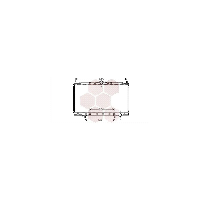 Radiateur, refroidissement du moteur VAN WEZEL 32002168