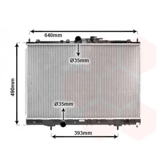 Radiateur, refroidissement du moteur VAN WEZEL 32002169