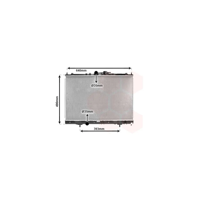 Radiateur, refroidissement du moteur VAN WEZEL 32002169