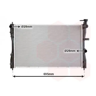 Radiateur, refroidissement du moteur VAN WEZEL