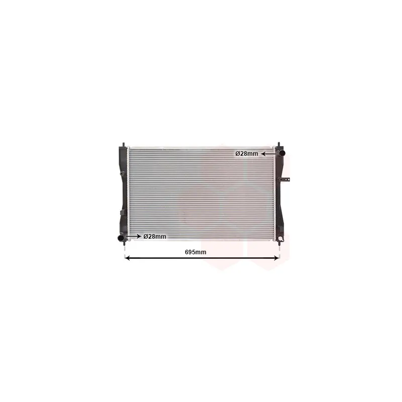 Radiateur, refroidissement du moteur VAN WEZEL 32002174