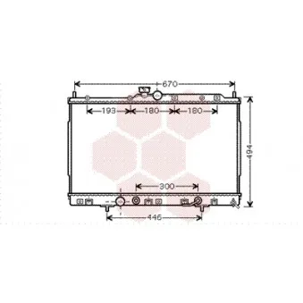 Radiateur, refroidissement du moteur VAN WEZEL 32002185