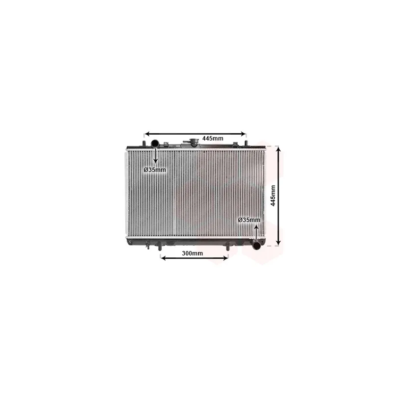 Radiateur, refroidissement du moteur VAN WEZEL 32002188
