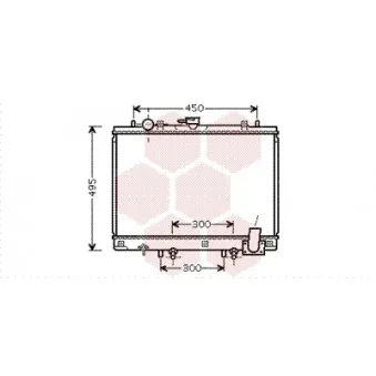 Radiateur, refroidissement du moteur VAN WEZEL 32002192