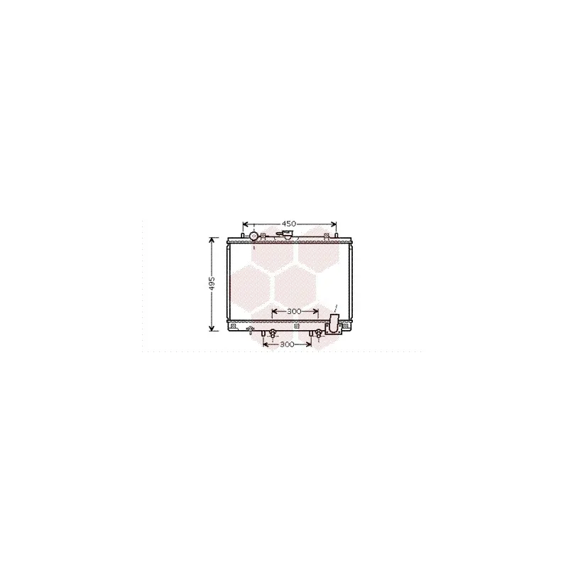 Radiateur, refroidissement du moteur VAN WEZEL 32002192