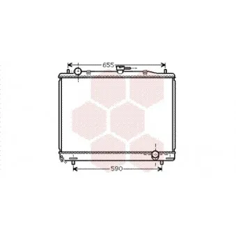 Radiateur, refroidissement du moteur VAN WEZEL 32002193