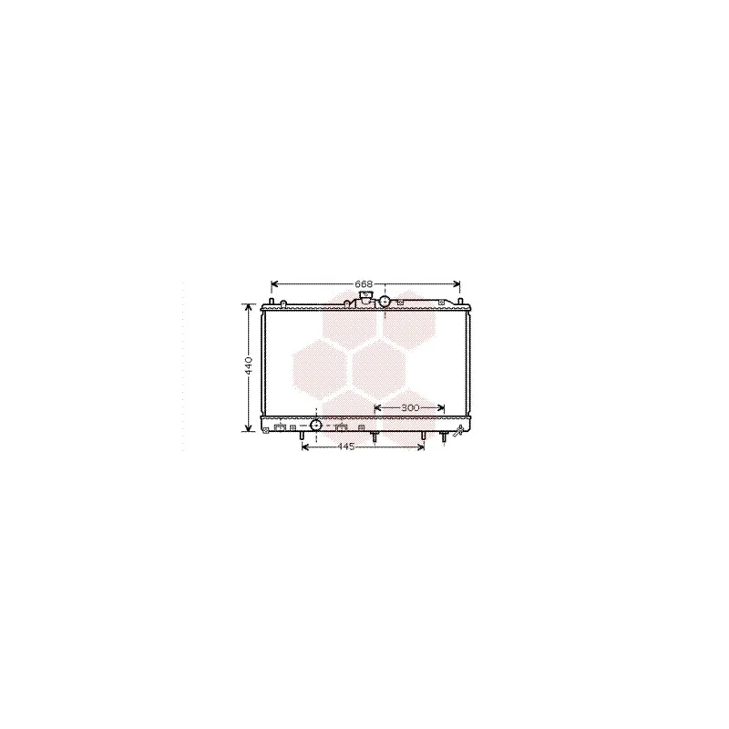 Radiateur, refroidissement du moteur VAN WEZEL 32002196