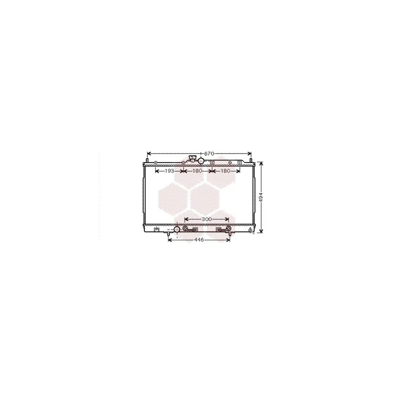 Radiateur, refroidissement du moteur VAN WEZEL 32002197