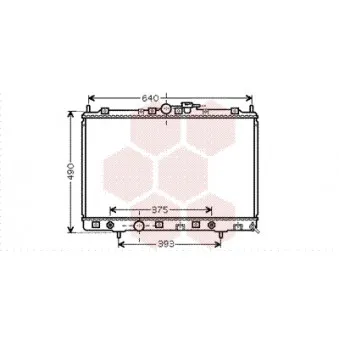 Radiateur, refroidissement du moteur VAN WEZEL 32002200