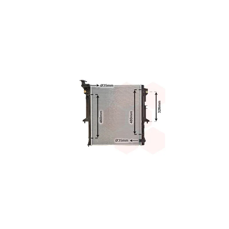 Radiateur, refroidissement du moteur VAN WEZEL 32002202