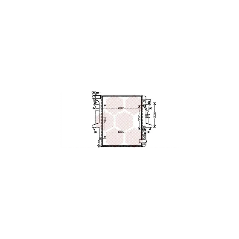 Radiateur, refroidissement du moteur VAN WEZEL 32002205