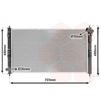 Radiateur, refroidissement du moteur VAN WEZEL 32002207