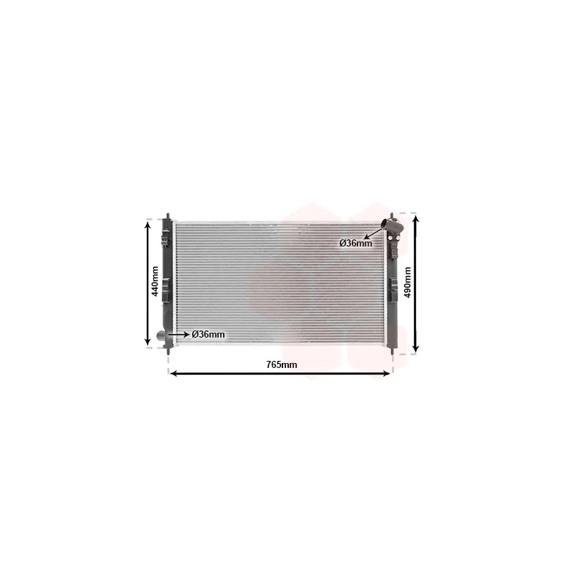 Radiateur, refroidissement du moteur VAN WEZEL 32002207