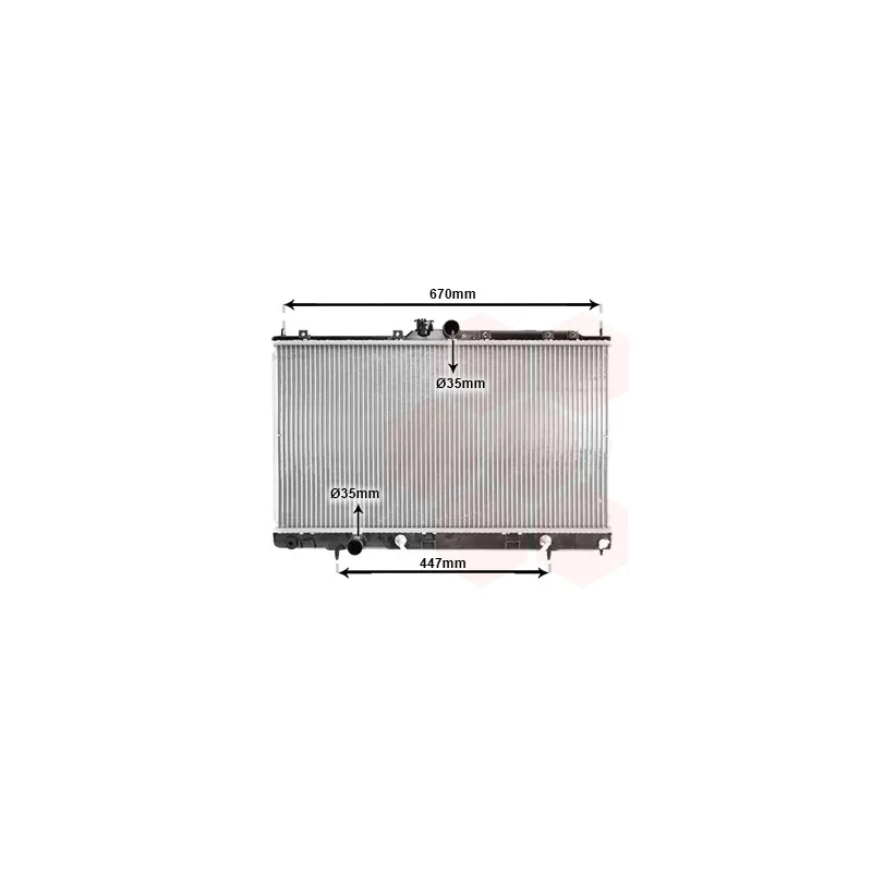 Radiateur, refroidissement du moteur VAN WEZEL 32002214