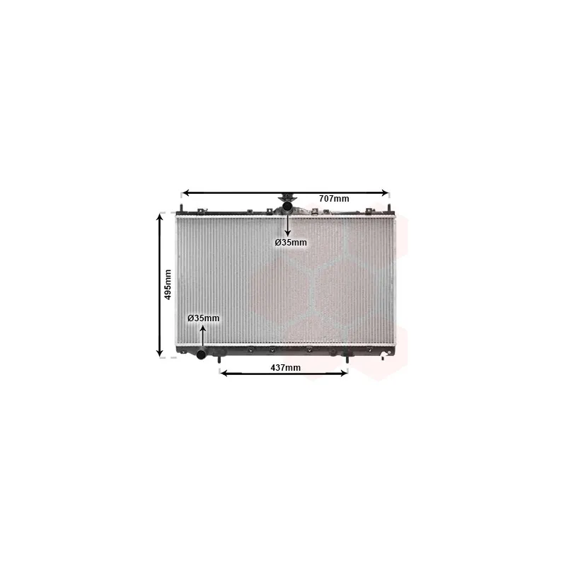 Radiateur, refroidissement du moteur VAN WEZEL 32002215