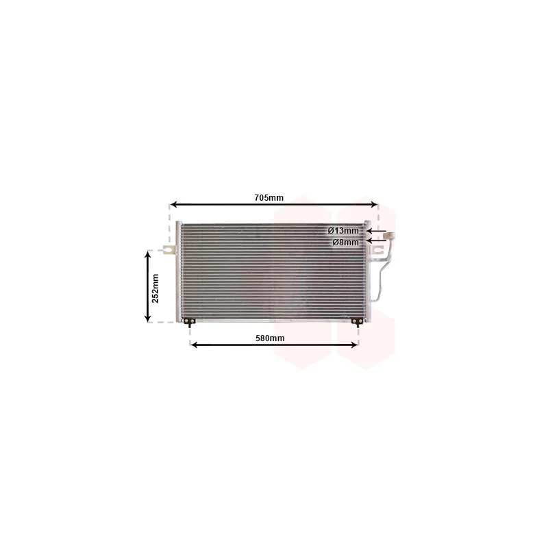 Condenseur, climatisation VAN WEZEL 32005100