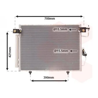 Condenseur, climatisation VAN WEZEL 32005191