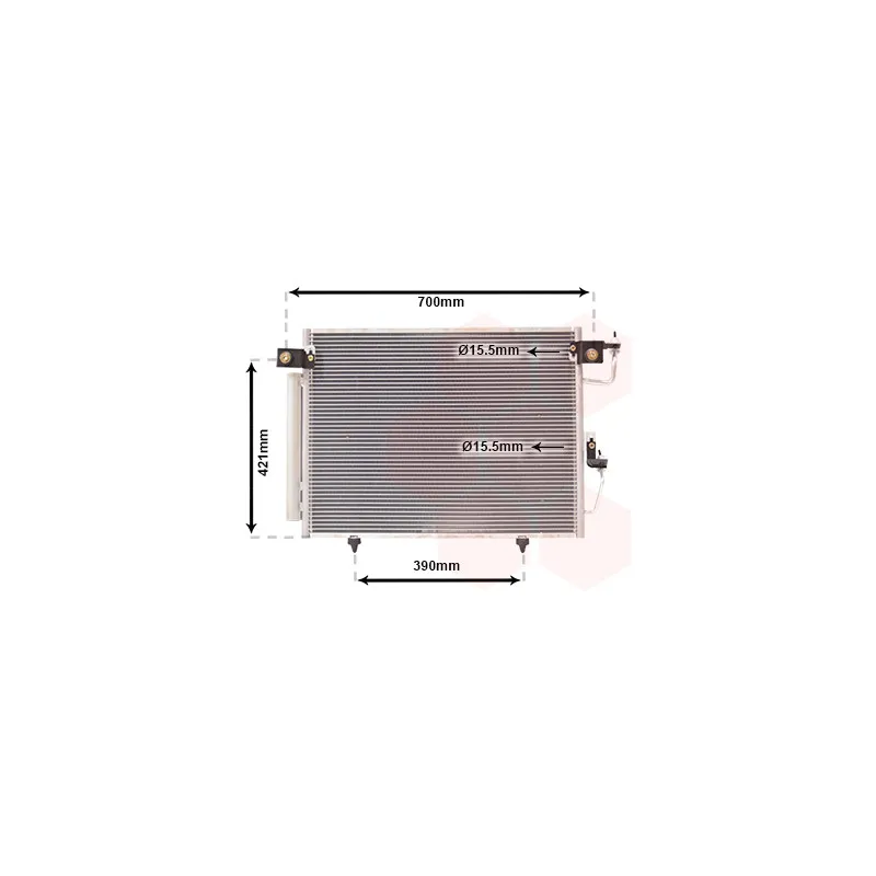 Condenseur, climatisation VAN WEZEL 32005191