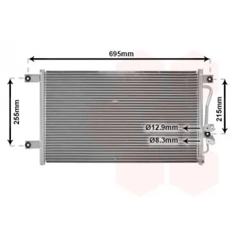 Condenseur, climatisation VAN WEZEL 32005206