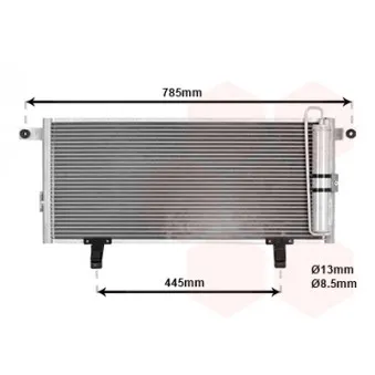 Condenseur, climatisation VAN WEZEL 32005211