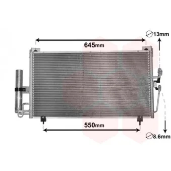 Condenseur, climatisation VAN WEZEL 32005213