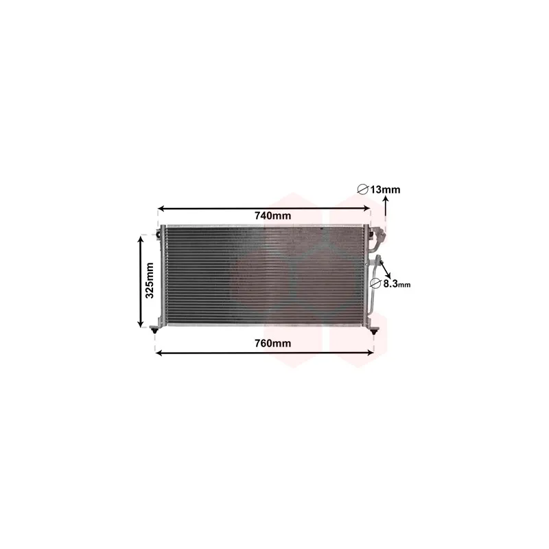 Condenseur, climatisation VAN WEZEL 32005220