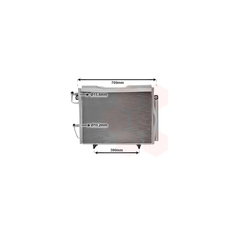 Condenseur, climatisation VAN WEZEL 32005231