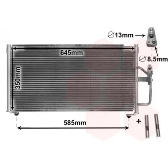 Condenseur, climatisation VAN WEZEL 32005245