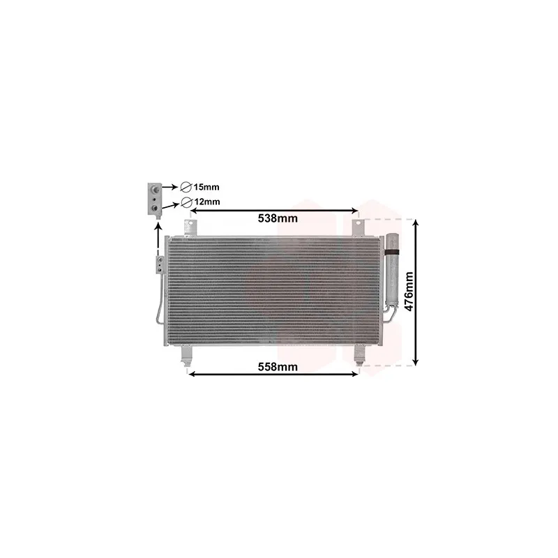Condenseur, climatisation VAN WEZEL 32005252