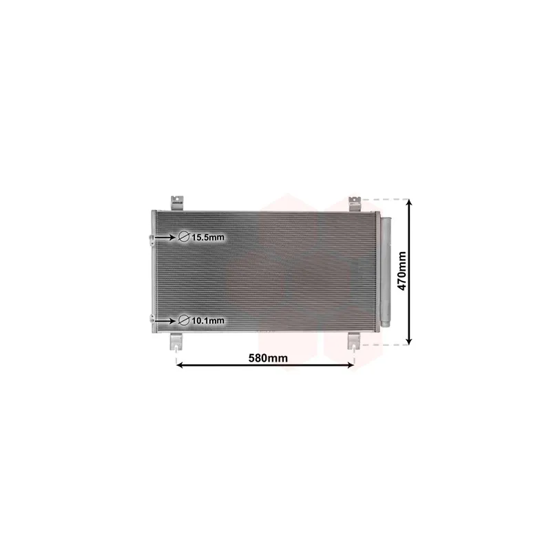 Condenseur, climatisation VAN WEZEL 32005258
