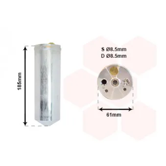 Filtre déshydratant, climatisation VAN WEZEL 3200D151