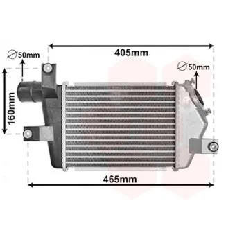 Intercooler, échangeur VAN WEZEL 32014702