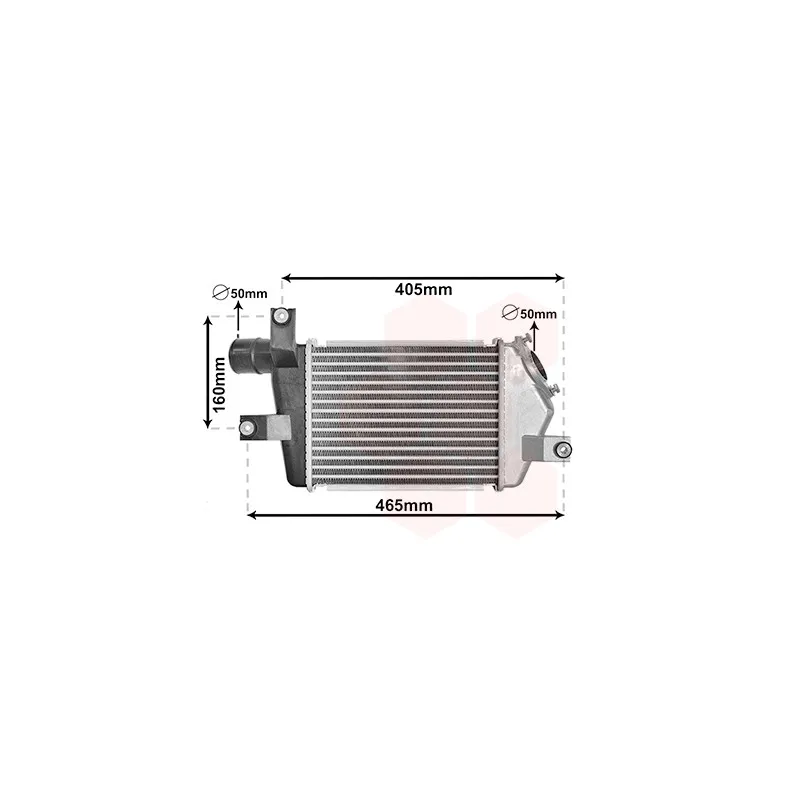 Intercooler, échangeur VAN WEZEL 32014702