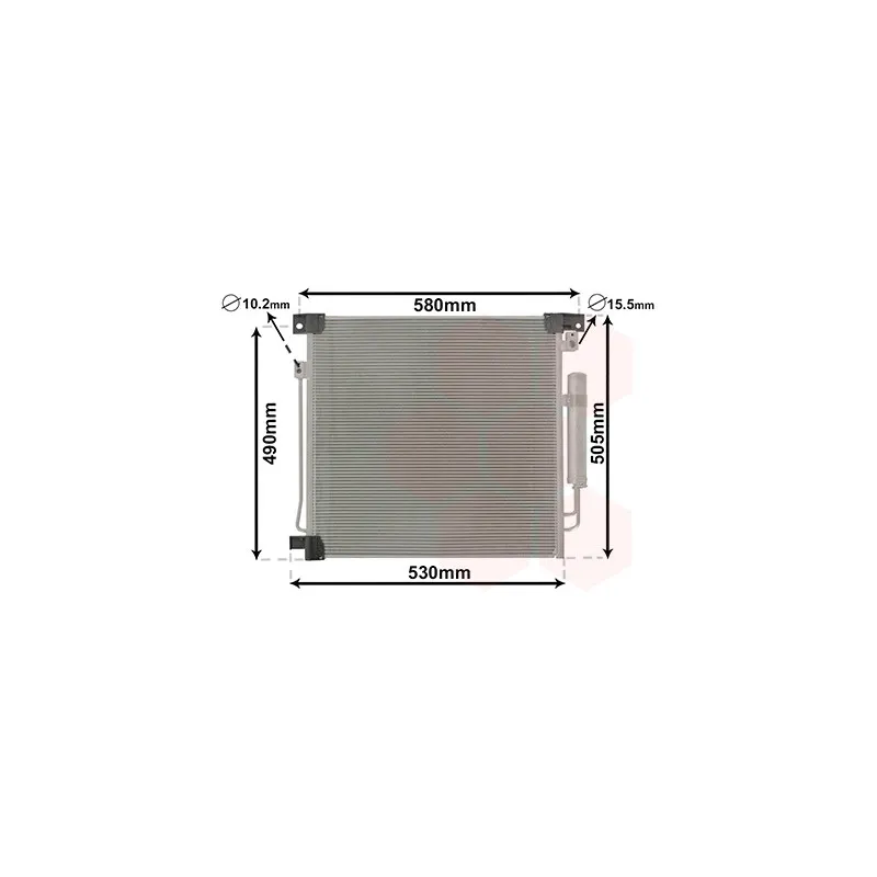 Condenseur, climatisation VAN WEZEL 32015700