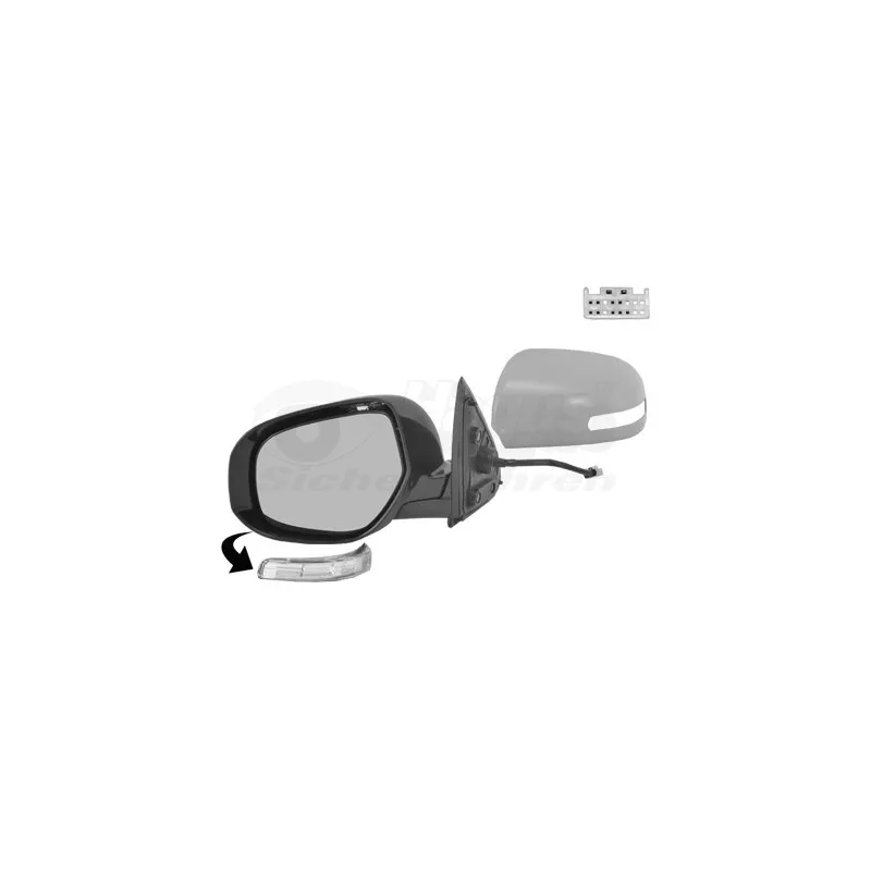 Rétroviseur extérieur VAN WEZEL 3274807