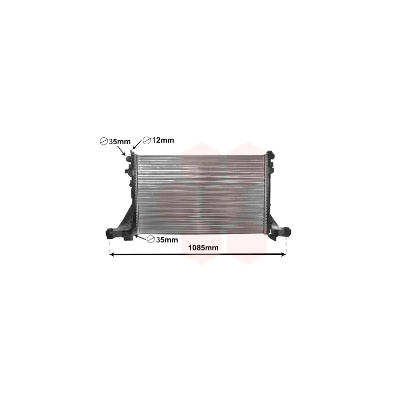 Radiateur, refroidissement du moteur VAN WEZEL 33002381