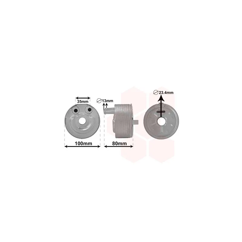 Radiateur d'huile VAN WEZEL 33003431