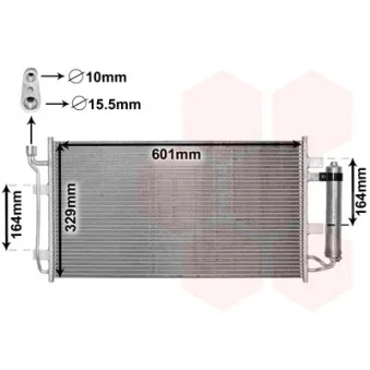 Condenseur, climatisation VAN WEZEL 33005387