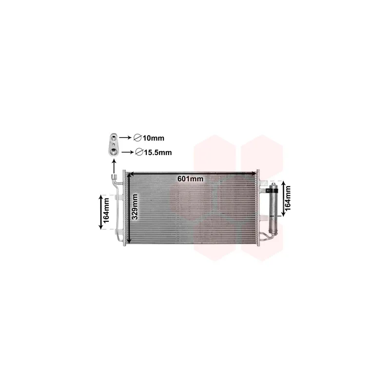 Condenseur, climatisation VAN WEZEL 33005387