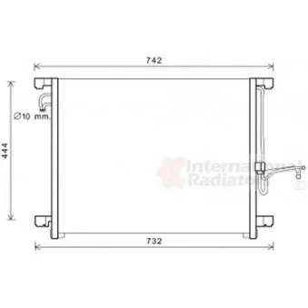 Condenseur, climatisation VAN WEZEL 33005392