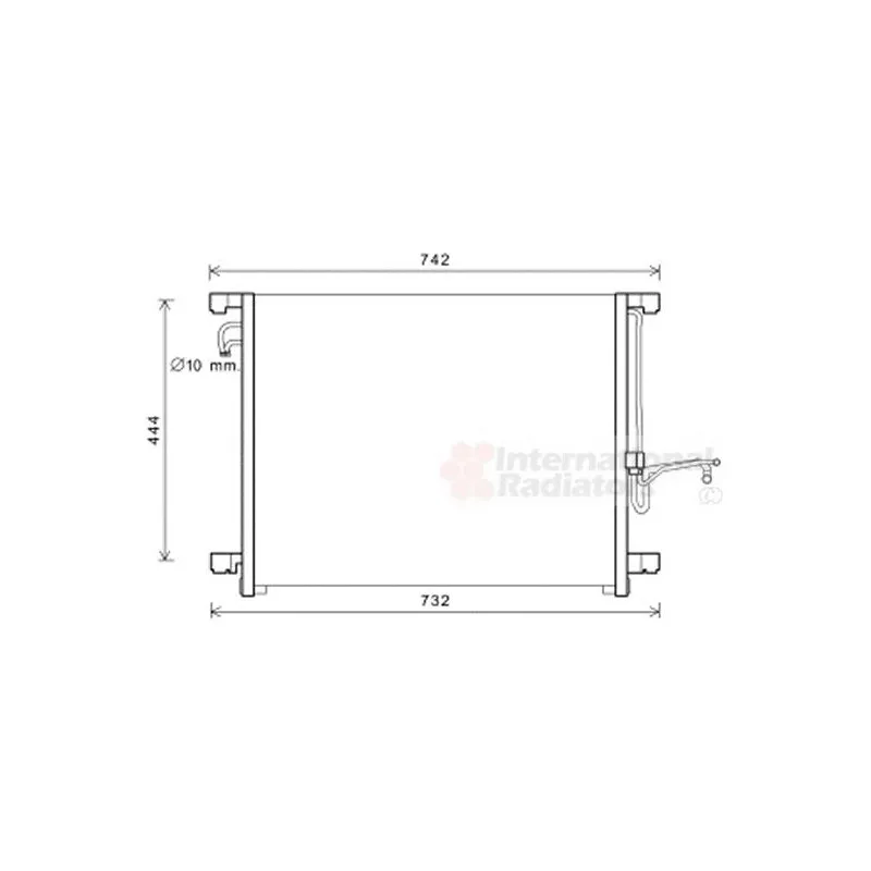 Condenseur, climatisation VAN WEZEL 33005392