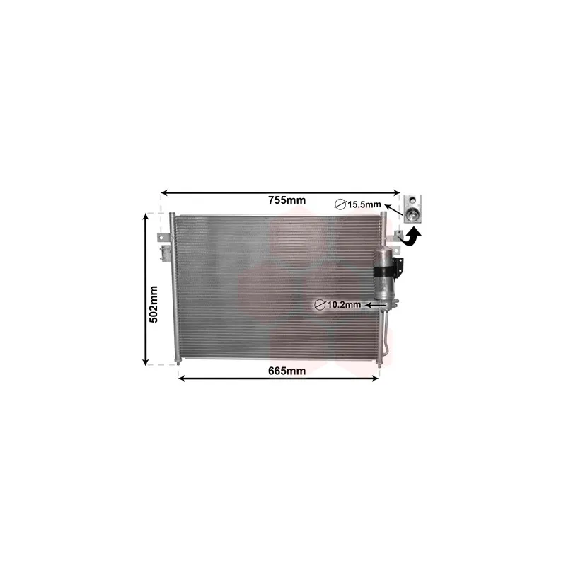 Condenseur, climatisation VAN WEZEL 33005404