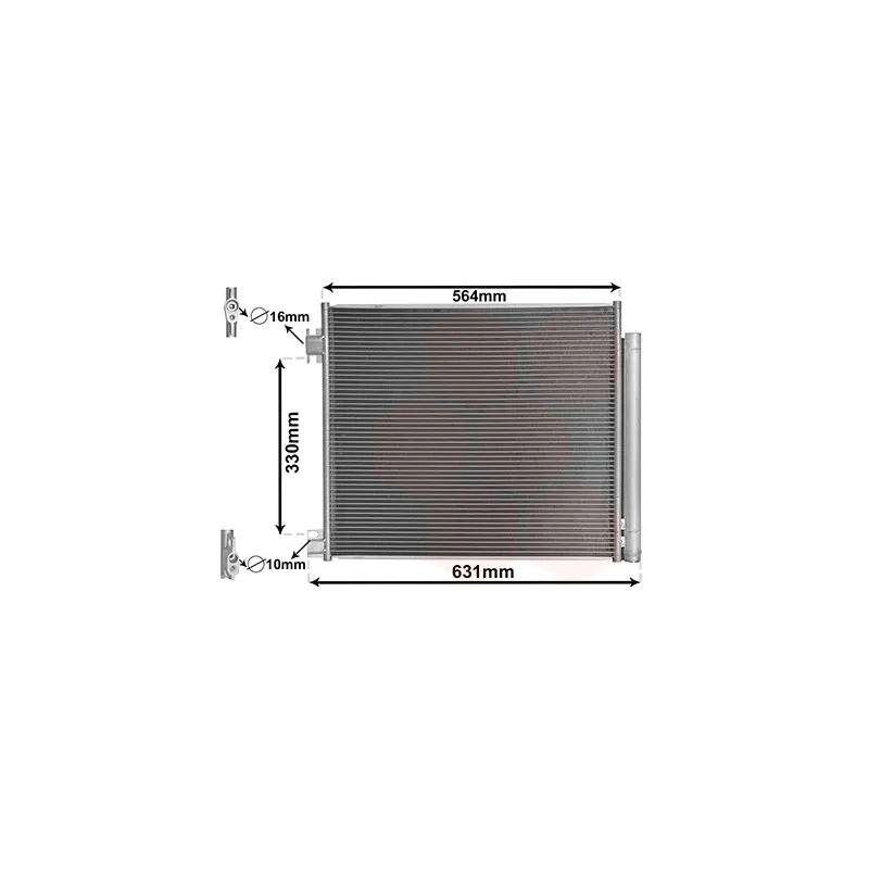 Condenseur, climatisation VAN WEZEL 33005422