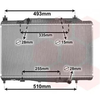 Radiateur, refroidissement du moteur VAN WEZEL 33012701