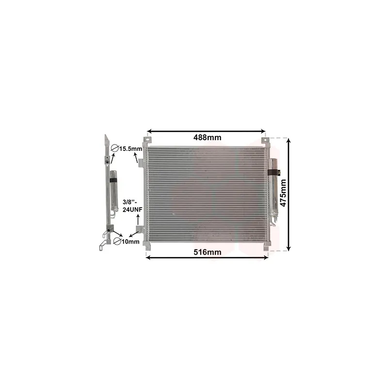 Condenseur, climatisation VAN WEZEL 33015701